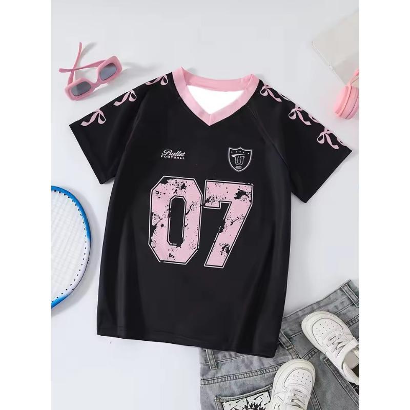 Summer Women's T-Shirt Animal Cat Print Graphic T Shirts Fashion Casual Top Women Oversized V-Neck Women's Clothing