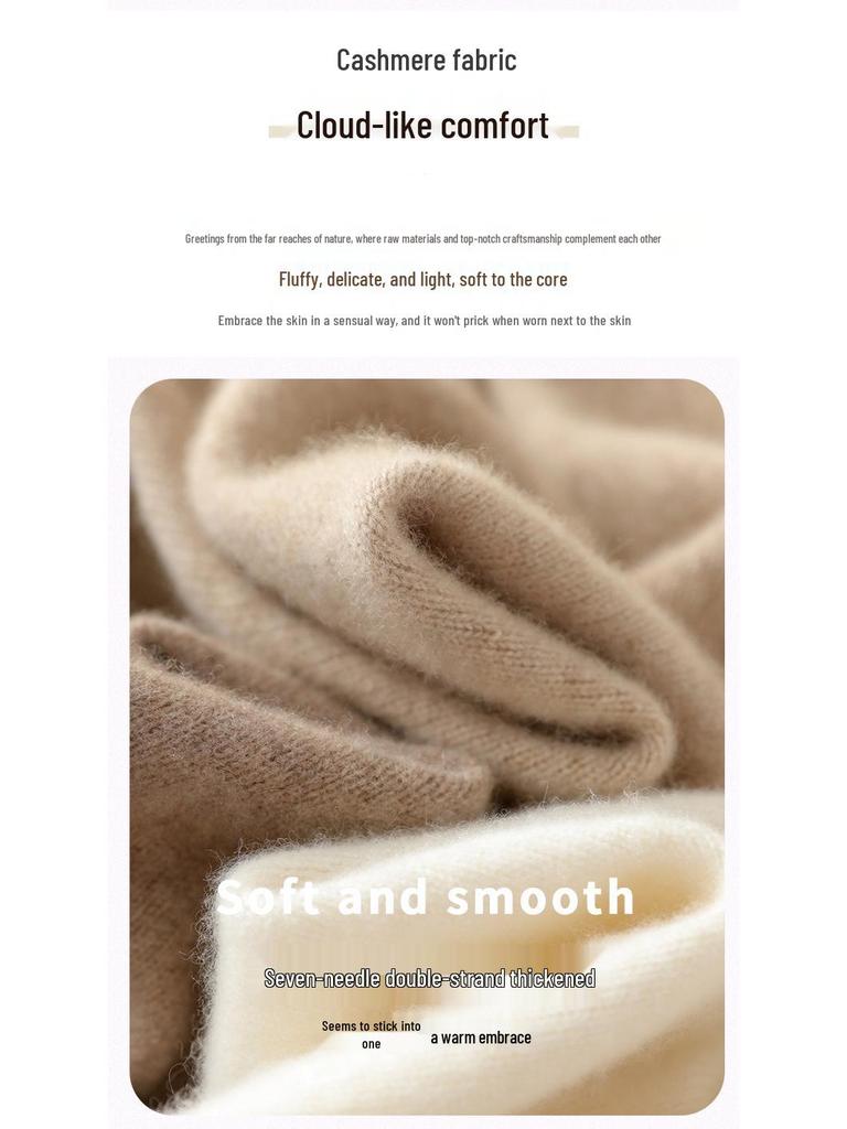 Dámský kašmírový kardigan slim fit - Stylový a všestranný pletený svetr s kulatým výstřihem