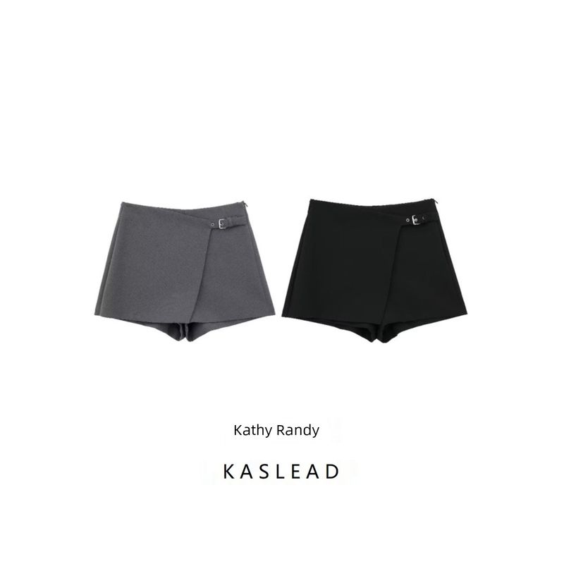 Kaslead Women's Fashionable All-Match Asymmetric Culottes