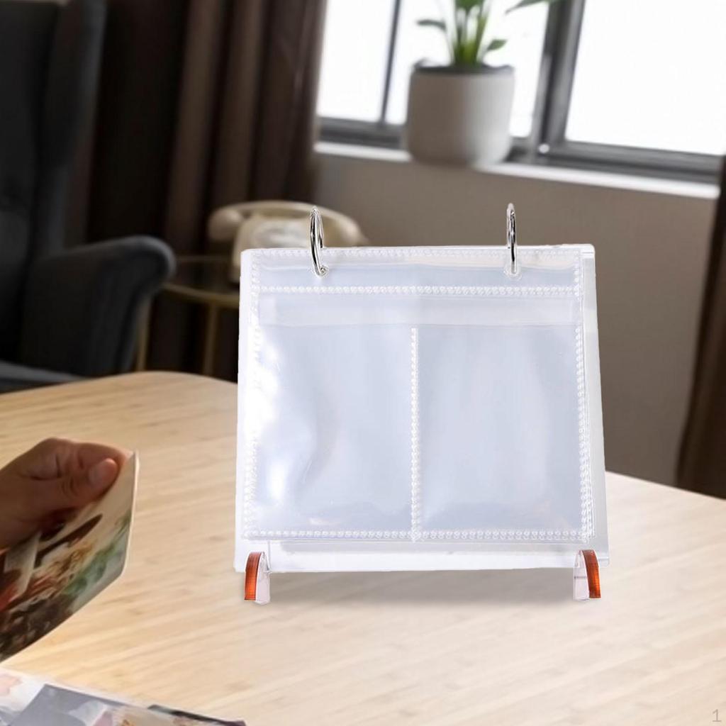 Acrylic Display Holder for Tabletop with 17 Sheet Folders Signs