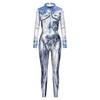 3D Print Men Zentai Suit Women Sexy Bodysuit Couple Reflect Pattern Catsuit Back Zipper Cosplay Costume Party Clothes