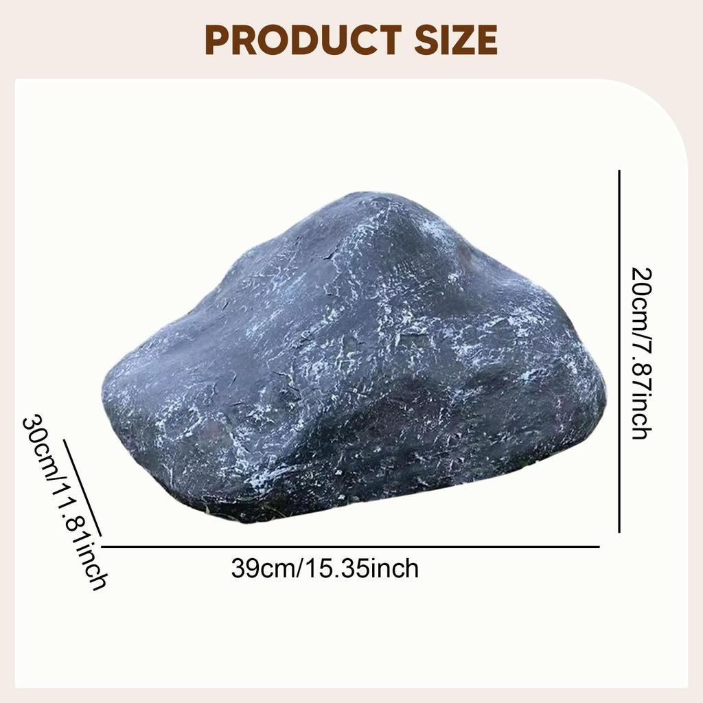 Landscape Rock Faux Stone Sculpture Fake Rock Landscaping Decor for Garden Photo Prop