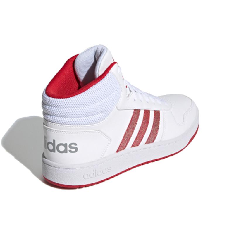 Adidas Hoops 2.0 Mid 'White Red' Women's Sneakers FW5695