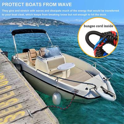 ISURE 4FT Elastic Rope Motorboats Cable Dock Rope Mooring Rope Fast Connecting Rope