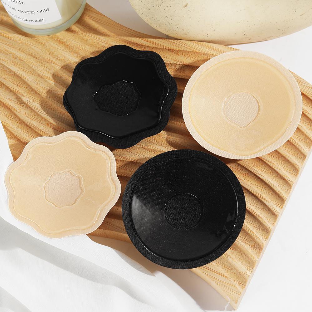 1 Pair of Female Nipple Covers Reusable Nipple Covers Charm Chest Strap Silicone Breast Stickers Women's Clothing Accessories