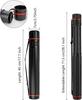 Extendable Poster Tube 17.7 28.1 Inch Plastic Telescoping Document Storage Tube Black Plastic Drawing Tube Blueprint Case with Adjustable Shoulder