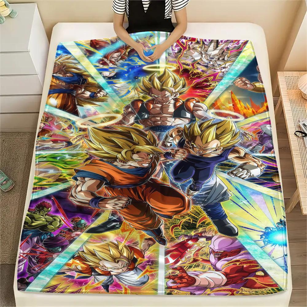 

Dragon Ball Super Print Flannel Blanket, Versatile Use for Sofa Bed Chair, Picnic Travel, Warm Bedroom Decor -HE5 75x90cm
