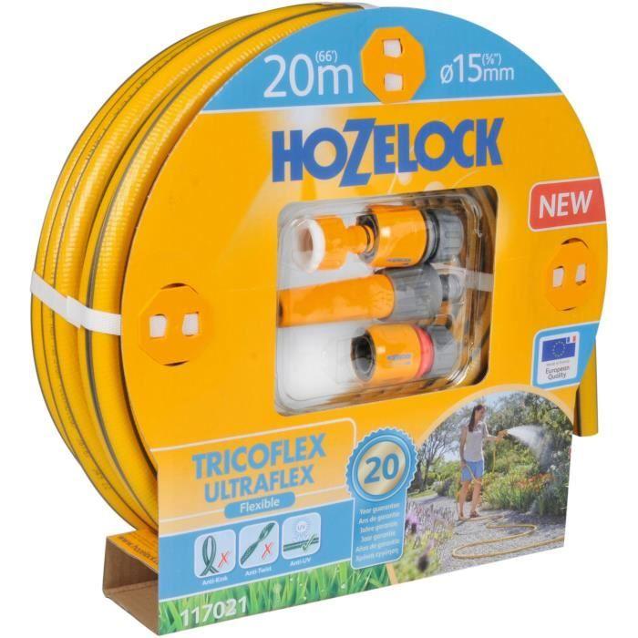 Tuyau D'arrosage HOZELOCK Super Tricoflex Ultraflex Ø 15 Mm Longueur 20 M (117021)