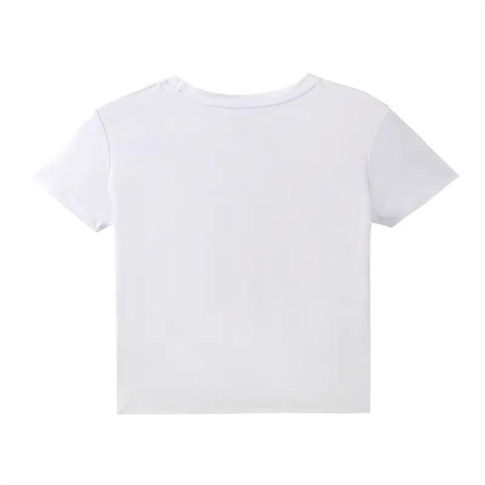 Short-sleeved T-shirt European and American summer new women's fashion casual home commuting versatile round neck short-sleeved T-shirt