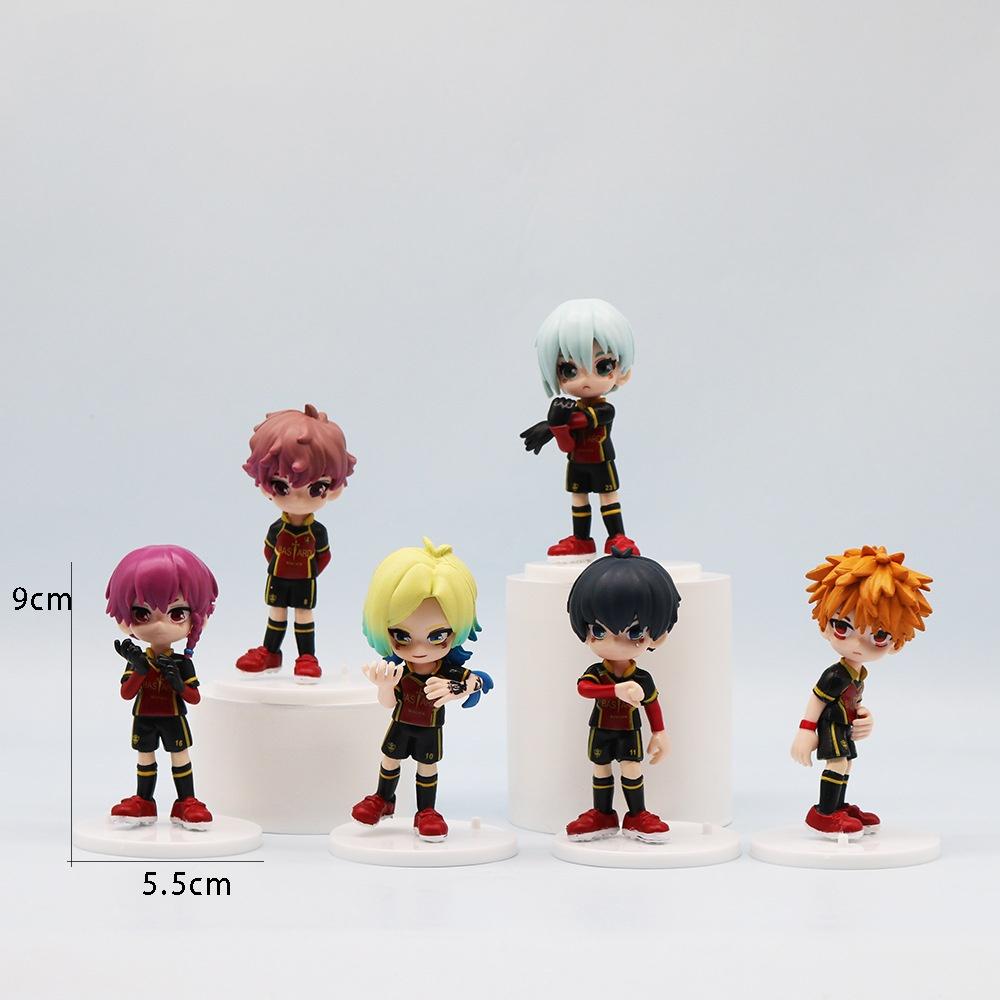 6pcs/set BLUE LOCK Action Figure Toys 9cm Anime Sagi Yoichi Chigiri Hyoma Nagi Seishiro Figures Collection Model Figurine