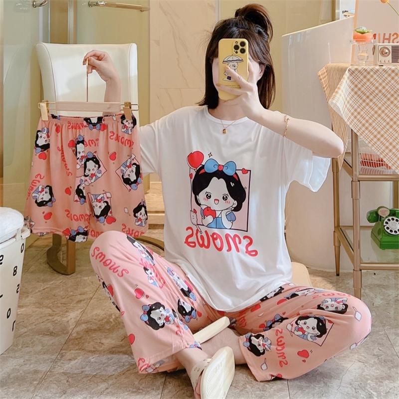 Korean Style Plaid Silk Pajama Set for Women - Long-Sleeved Spring & Autumn Homewear