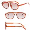 New Polygon Sunglasses Women Luxury Brand Cat Eye Glasses Men Designer Gradient Shades for Women UV400 Lentes  Mujer