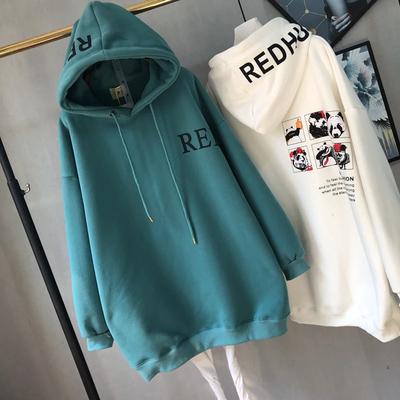 Sudadera para Mujer Oversize con Capucha de Forro Polar Gruesa Holgada Casual Jersey Manga Larga Invierno Sudadera Top