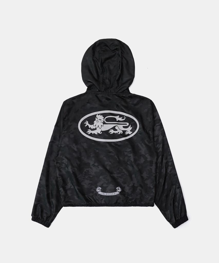 Badblood Mystic Nylon Reflective Zip-Up Hoodie - Black Camo