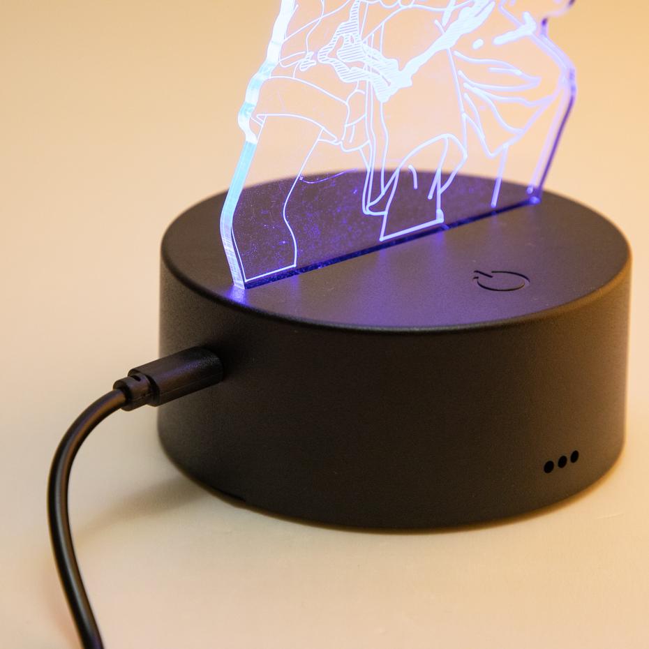 Spiderman 3D Acrylic Night Light Usb Stereo Led Desk Lamp Phantom Light Surprise Birthday Gift Led Light Using Usb And Battery