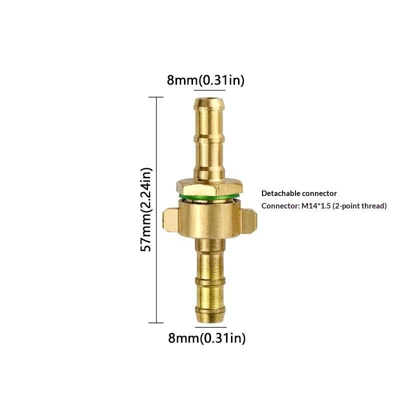 Brass Sprayer Hose Connector High Pressure Spraying Pipe Repair Brass Hose Repair Connector Garden Spraying 6.5/7.2/8/8.5Mm