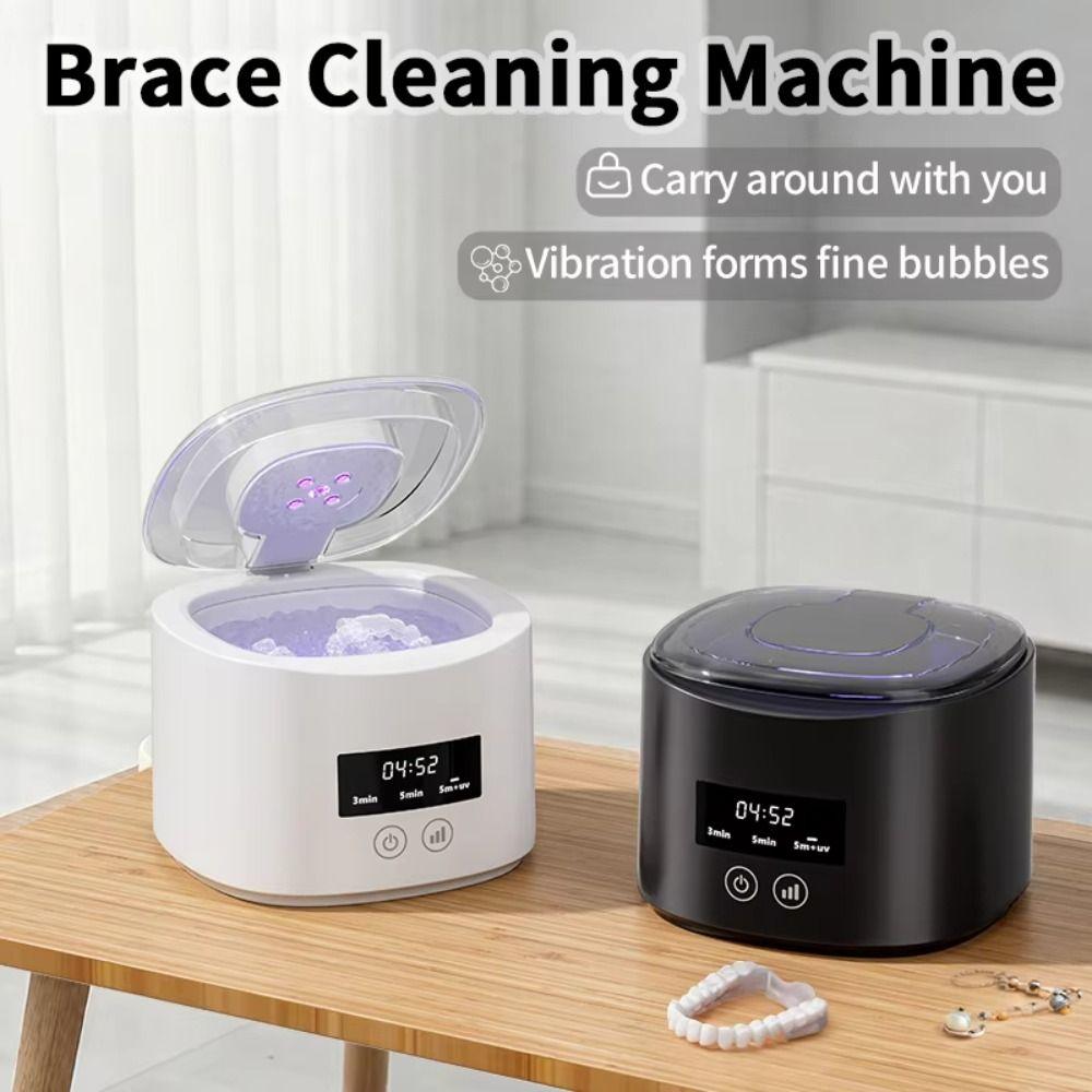 USB Electric Denture Cleaner 50 KHZ Dental Cleaner Retainer Cleaner  Invisible Retainer