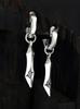 Sterlingworth Diahill-R2 Natural Stone Silver Hoop Earrings