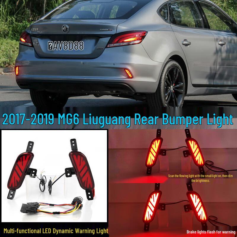 17-19 MG6 Gen 2 Rear Bumper Light: LED Brake & Sequential Turn Signal