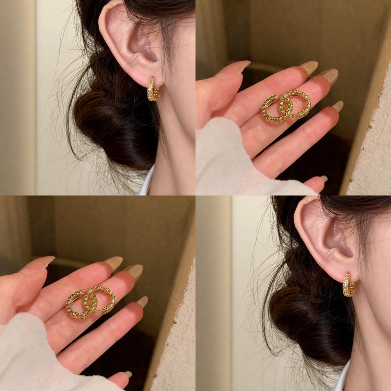 1Pair Fashion Stainless Steel Hoop Earrings For Women Men Gold Silver Color Tiny Cartilage Piercing Trendy Female Hoops Jewelry