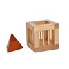 Cage Wooden Brain Teaser Puzzle Triangle Unlock Cage Apart Triangle Luban Lock  Teenager Gifts