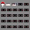 50 Sharingan Doodle Personalized Japanese Comics Creative Children's DIY Skateboard Mobile Suitcase Stickers Waterproof