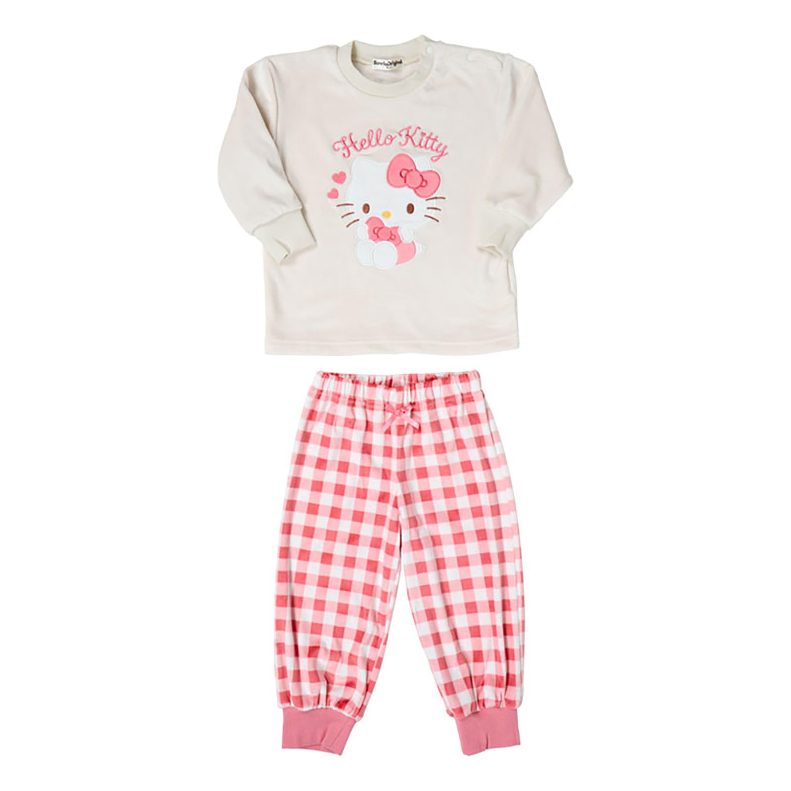 

Sanrio Fleece Hello Name Space on 268640 Kids Pajamas, Kitty, 90cm, Tag,
