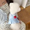 Niedliches Hunde-Kleid Atmungsaktives Katzen-Prinzessinnenkleid Bequeme Haustier-Sommerkleidung Kleintier