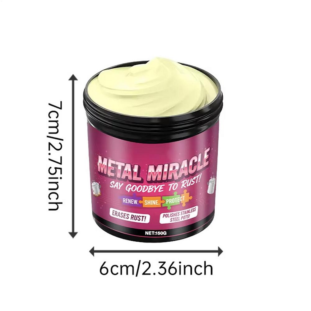 

Metal Polishing Paste 150g Stain Removal Paste with Sponge Stainless Steel Stain Remover for Copper Pan Pot Bottom Kitchenware 150g
