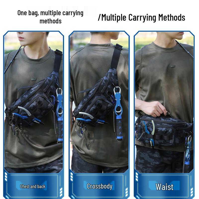 Xionghuo Multi-functional Lure Fishing Bag with Rod Holder