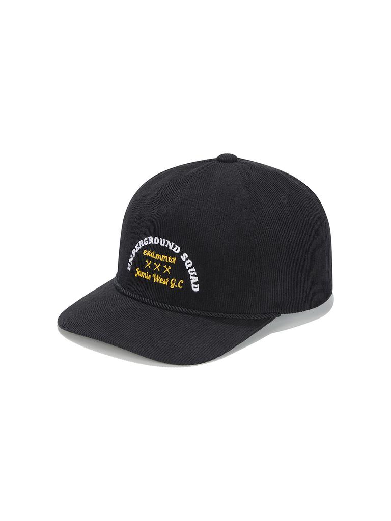 Jeimiweseuteu Corduroy Trucker Ball Cap (Black)
