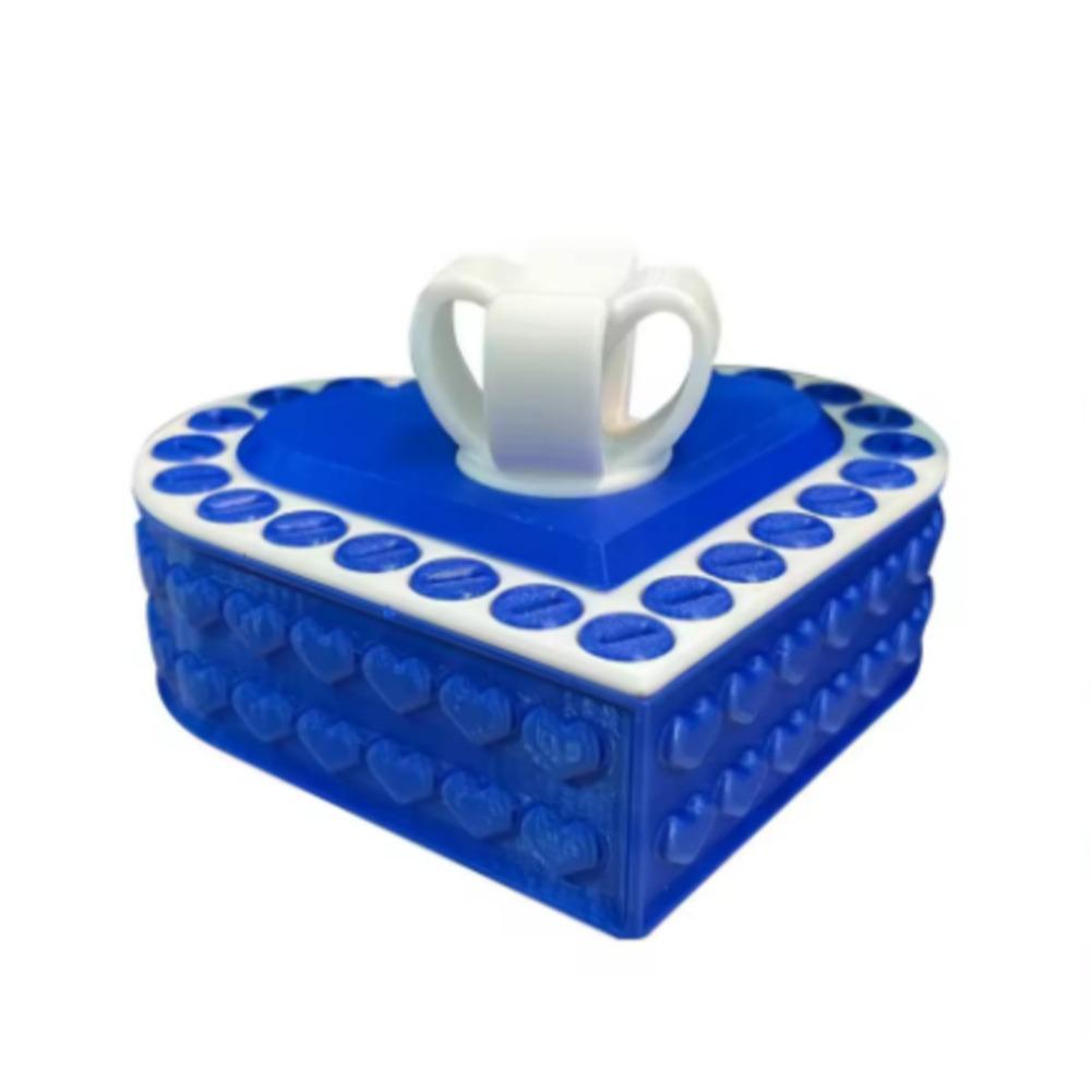 Unique Heart Shaped Annoying Gift Box 8 cm Detachable 3 D Printed Box Funny with Screws Take Apart Box Hobbies