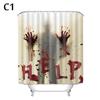 Tenda Doccia Halloween Tende Finestra Mani Sanguinanti Horror Tende Doccia Bagno Per Decorazioni di Halloween