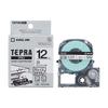 [Genuine] King Jim Tepra PRO Tape Cartridge, Easily Removable Label, 12mm White Label/Black Text, 8m Length, SS12KE