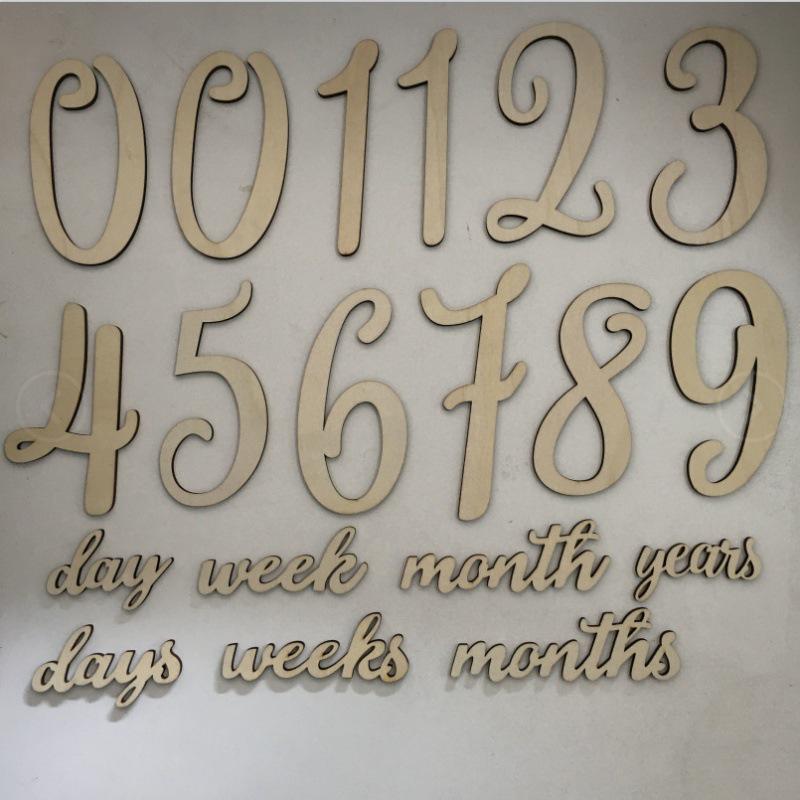 

Трансграничный фотореквизит: Детские кубики для обозначения вех 19-piece set B, Thickness 3MM