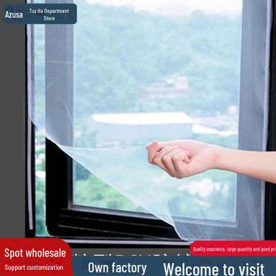 Janela de tela removível cortada sob medida faça você mesmo com velcro autoadesivo – Anti-mosquito e design discreto