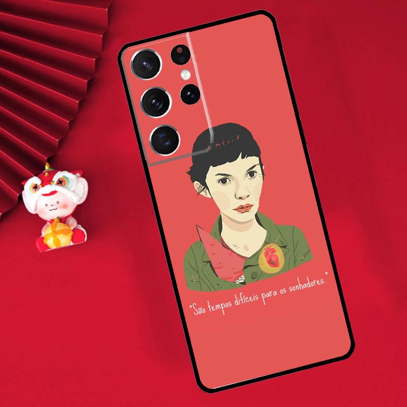 

Amelie Poster Classic France Movie Case For Samsung Galaxy S25 S26 Ultra S21 S22 S20 S23 S24 Ultra Plus S10 S25 FE Cover Funda Galaxy S21 FE