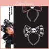 Red Eye Skull Bow Hair Accessories For A Spooky Halloween Costume Look