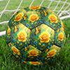 1pc Butterflies Yellow Roses Durable Size 5 Soccer Ball Professional Match Training Football Indoor &Outdoor Sports Ball P60184