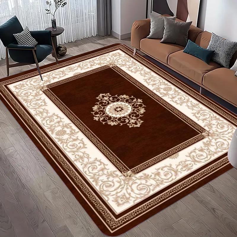 Traditioneller Persischer Medaillon-Teppich Vintage Orientalischer Wohnzimmerteppich Große Bodentischmatte für Schlafzimmer Eingangsbereich Heimdekoration