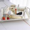 European Style Silver Plated Storage Tray Afternoon Tea Dessert Snack Tray Wedding Dessert Table Decoration Fruit Cake Pan