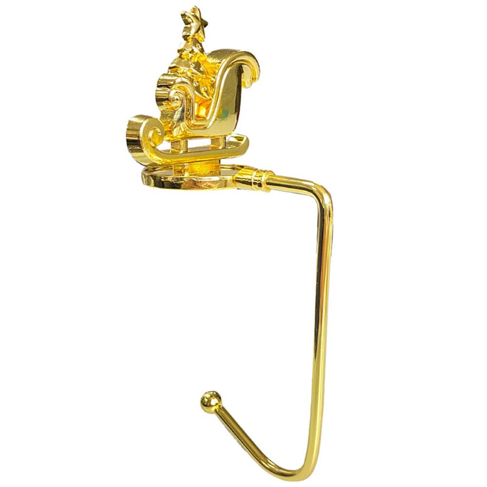 Christmas Fireplace Hooks for Hanging Stockings Metal No Glue Table Edge Hooks Decorative Quick Setup Holiday Home Decor Hooks