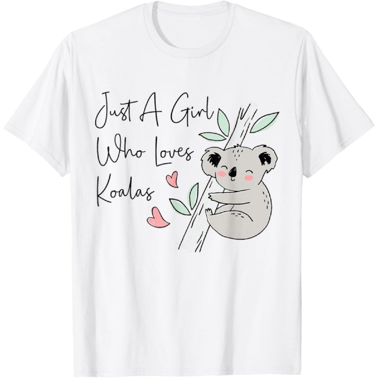 Just A Girl Who Loves Koala Cute Koala Bear T-Shirt XXXXXL белый