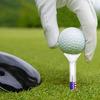 20 de bucăți tricouri de golf, indestructibil, reduce frecarea din plastic, 83 mm, imprimeu drapel național american, transparent, reutilizabil, rotire laterală, accesorii lungi de golf