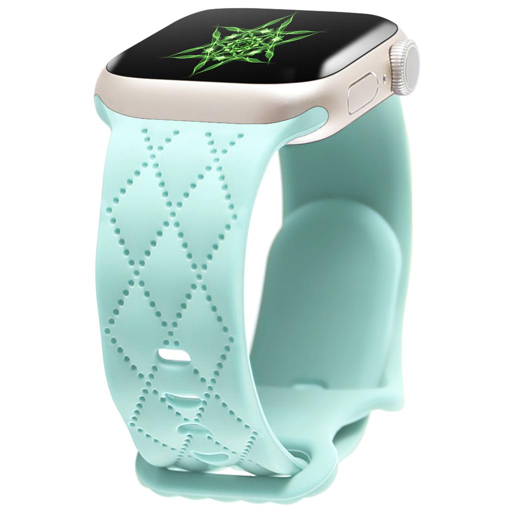 Straps For Apple Watch Band 44mm 42mm 45mm 41mm 49mm 40mm Engraved Silicone Bracelet Correa Iwatch Series 8 9 SE 7 6 5 4 3 Ultra