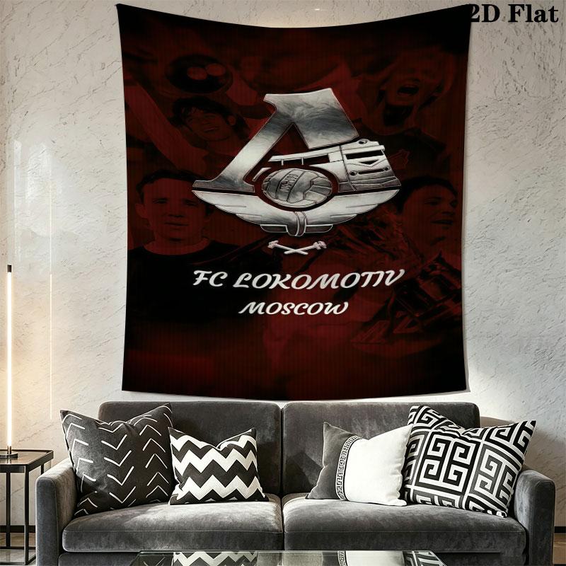 Lokomotiv Moscow Power Wall Hanging Printed Fabric Blanket Decorative Tapestries for Bedroom Living Room Home Decor