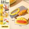 3-in-1 Knife Back Tool Compact Cutting Assist Tool Durable Kitchen Hand Guard  Kitchen