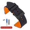 Sport Wasserdichtes Silikonkautschuk Uhrenarmband Männlich und Weiblich für Rolex Seiko Nein. 5 Huawei GT20 22mm Schnellverschluss