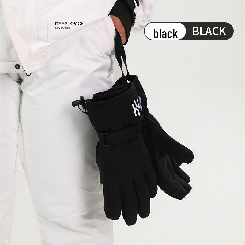 Waterproof Winter Ski Gloves: Warm, Thick, Wear-Resistant, Split-Finger Design for Cycling and Outdoor Use