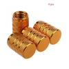 4PCS Aluminum Valve Stem Caps - Universal Fit for Car/Truck Wheels - Rustproof Tire Air Valve Dust Covers Valve Stems 1